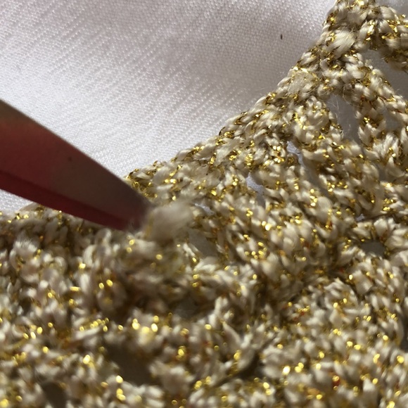 Lilly Pulitzer size large white dress with gold. - Picture 14 of 14